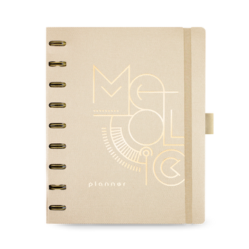 Planner Ultra Systemflex Gold – Linha Metallic